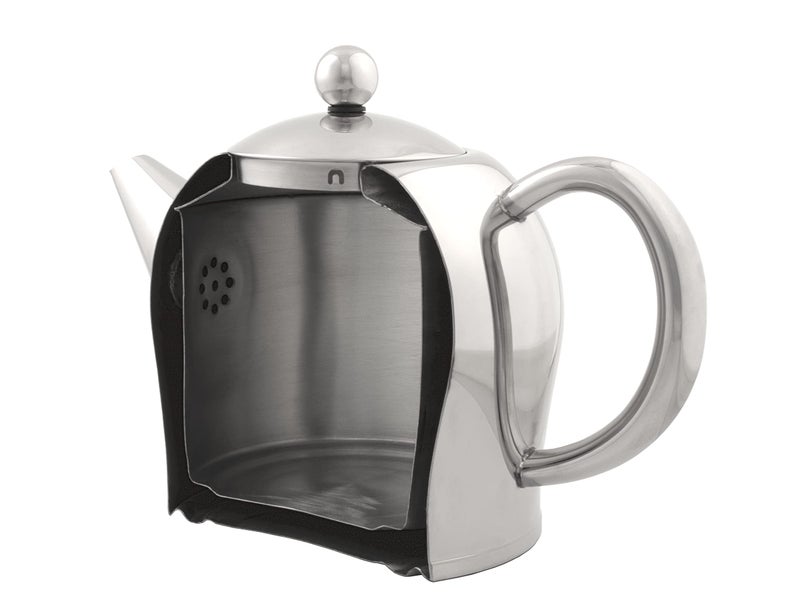 bredemeijer Santhee Double Walled Teapot, 0.5-Liter Stainless Steel Glossy Finish with Glossy Accents - Image 4